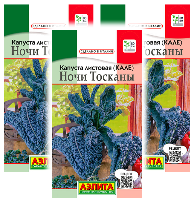 Капуста ночи тосканы фото Семена капуста листовая Аэлита Ночи тосканы 93369 3 уп. - купить в Москве, цены 