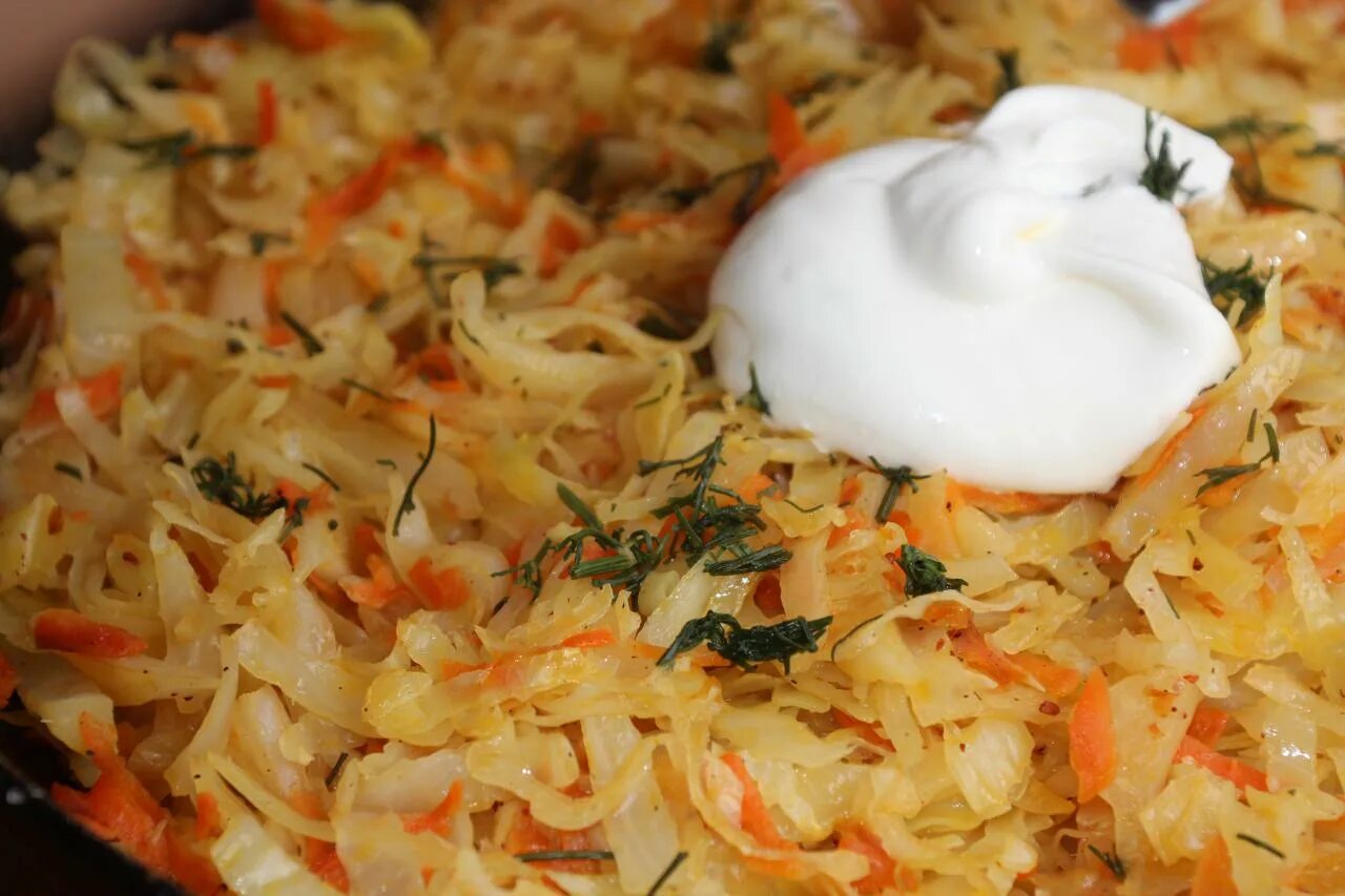 Капуста тушеная в духовке рецепты фото Рецепт Тушеная капуста - Русская кухня Kitchen727 Блюда из овощей Постила