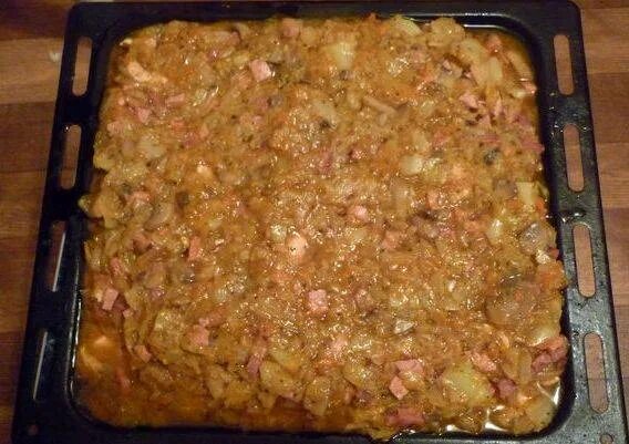 Капуста тушеная в духовке рецепты фото Бигус в духовке - пошаговый рецепт с фото на Повар.ру