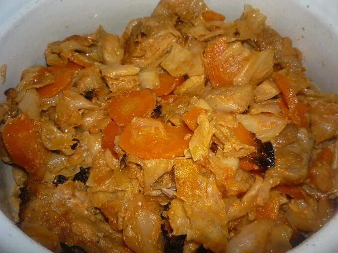 Капуста тушеная в духовке рецепты фото Тушеная капуста с мясом - 10 рецептов приготовления с пошаговыми фото
