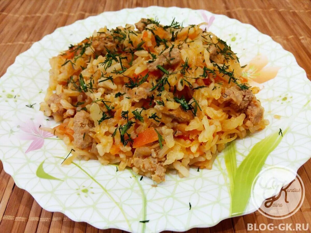 Капусты с рисом фаршем фото Капуста тушеная с рисом и фаршем Кулинарный блог Галины Кундиус Дзен