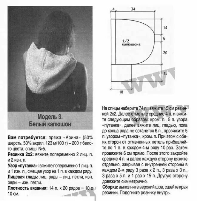 Капюшоны связанные крючком схемы вязание-2 panosundaki Pin