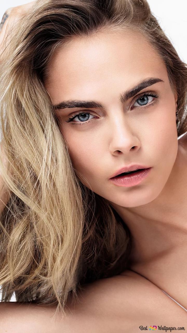 Кара модель фото Çarpıcı Model 'Cara Delevingne' 4K duvar kağıdı indir