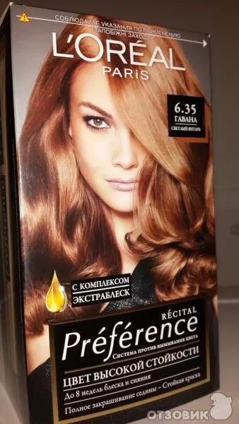 Карамельные оттенки краски для волос фото Отзыв о Краска для волос L'Oreal Paris Preference Голосование: светлый янтарь - 