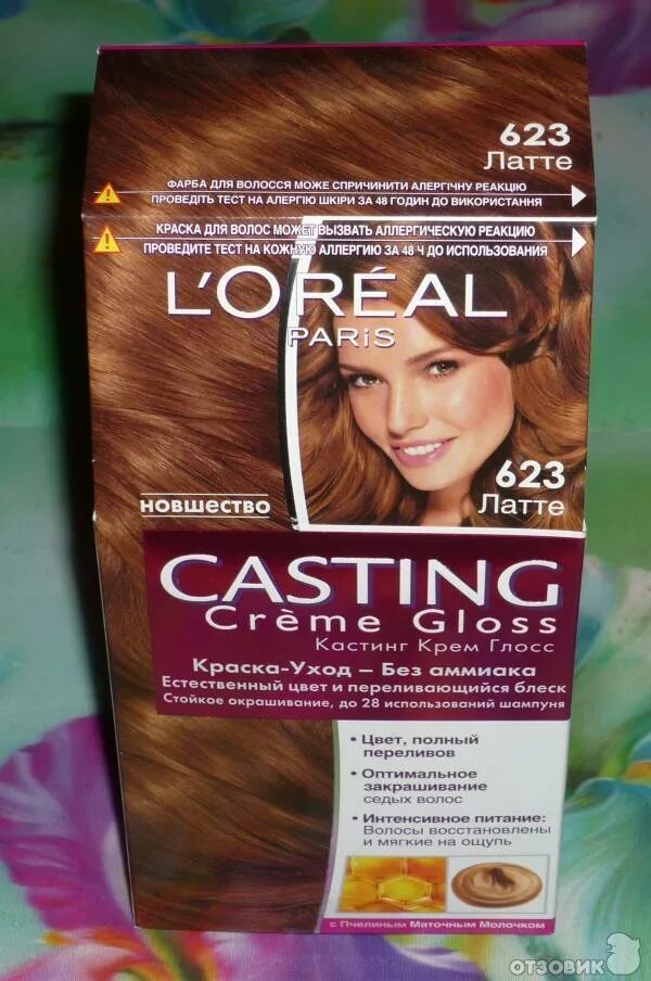 Карамельные оттенки краски для волос фото Отзыв о Краска для волос Loreal Casting Creme Gloss Цвет Латте, 623