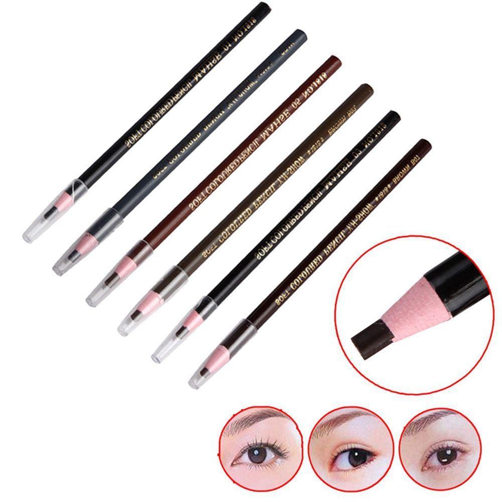 Карандаш татуаж 2PCS Sale Beauty Women Free Cutting Eyebrow Pencil Cosmetic Smooth Waterproof Lo