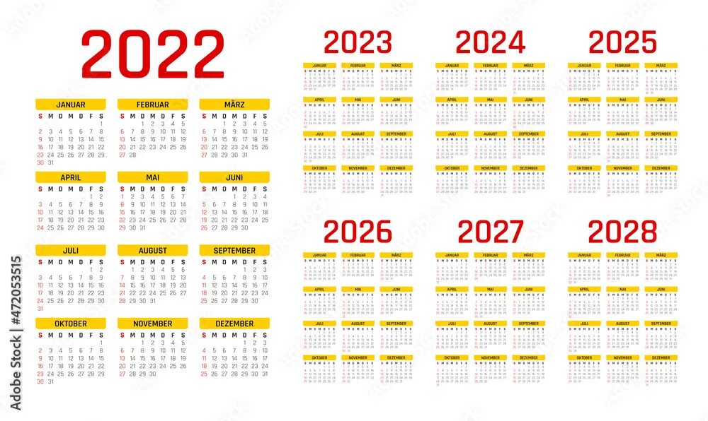 Караульный календарь на 2025 год 2022-2028 calendar German. 2022 Duitse kalender. 2023 kalender. 2024 kalender. 2