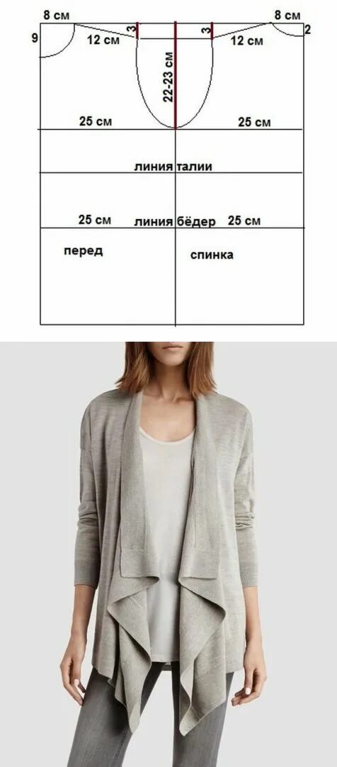 Кардиган из футера женский выкройка выкройки построение Узоры для одежды, Пошив модной одежды, Модный дизайн эскизы