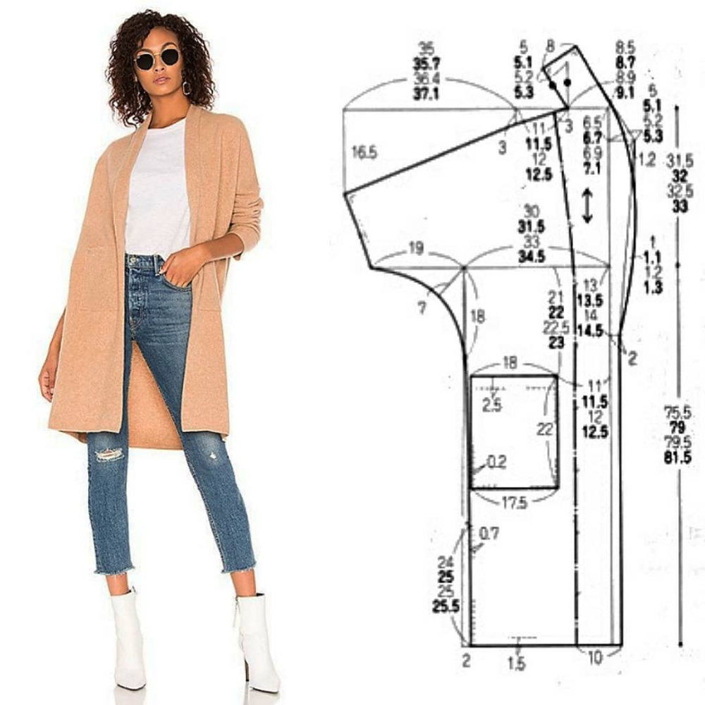 Кардиган из футера женский выкройка выкройки Sewing clothes women, Clothes sewing patterns, Dress sewing patterns