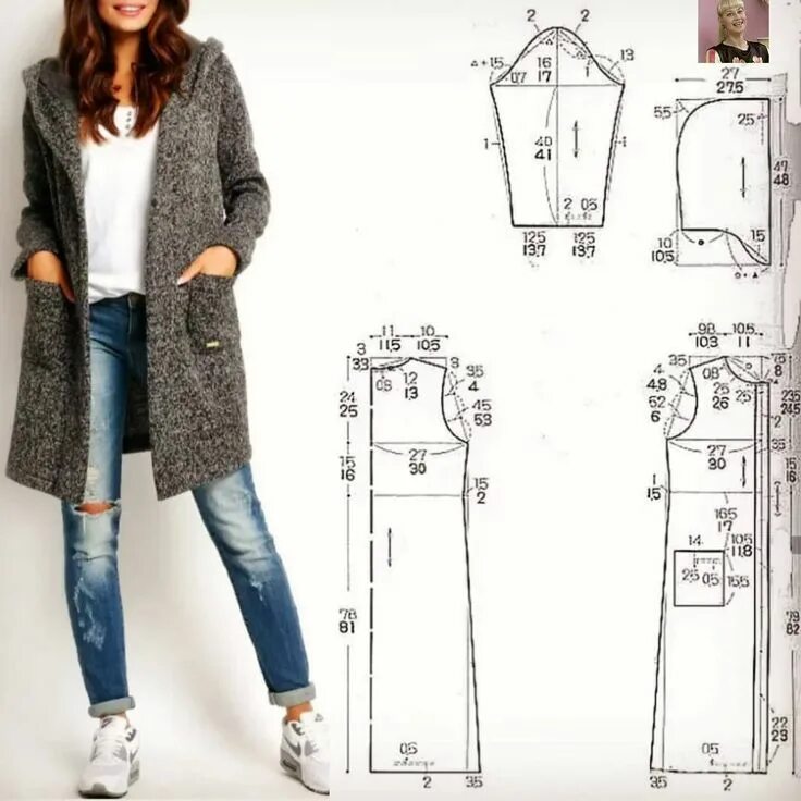 Кардиган из футера женский выкройка Подборка выкроек OK.RU Jacket pattern, Sewing coat, Fashion sewing