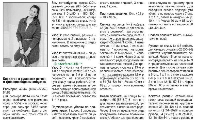 Кардиган крупной вязки спицами для женщин схемы Вязать кардиган спица женщина описание связывать вязание подробный
