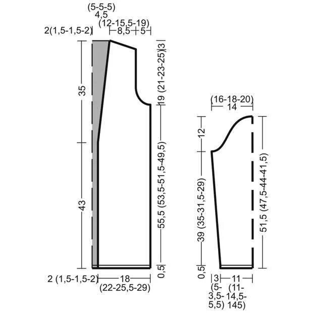 Кардиган с рукавами выкройка Выкройка трикотажного кардигана