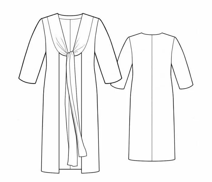 Кардиган выкройка скачать Patterns custom size 5812 Куртка, Пальто, Выкройки