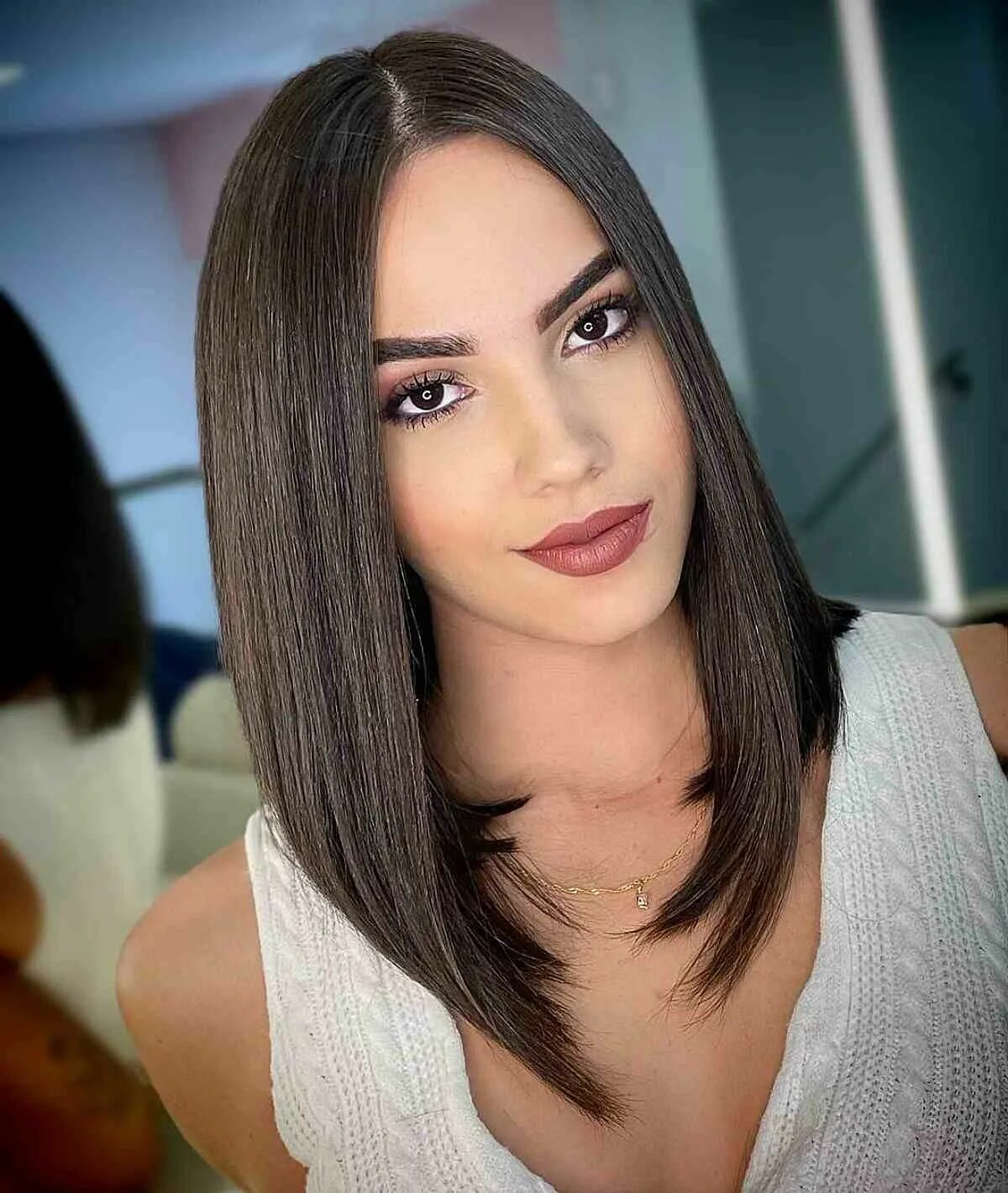 Каре 2023 стрижка 51 Sharpest Straight Lob Haircut Ideas for That Ultra Sleek Look Corte estilo bo