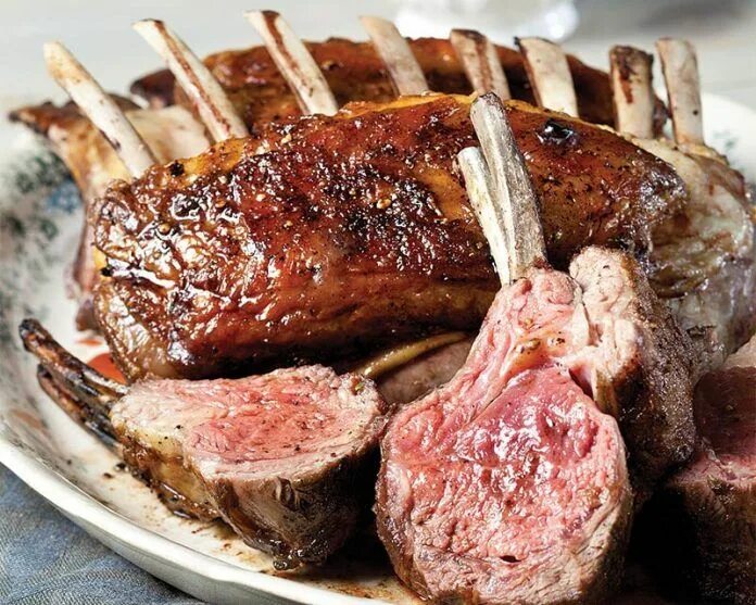 Каре барашка фото Grilled Lamb Chops with Herb Chimichurri - Bake from Scratch Recipe Lamb steaks,