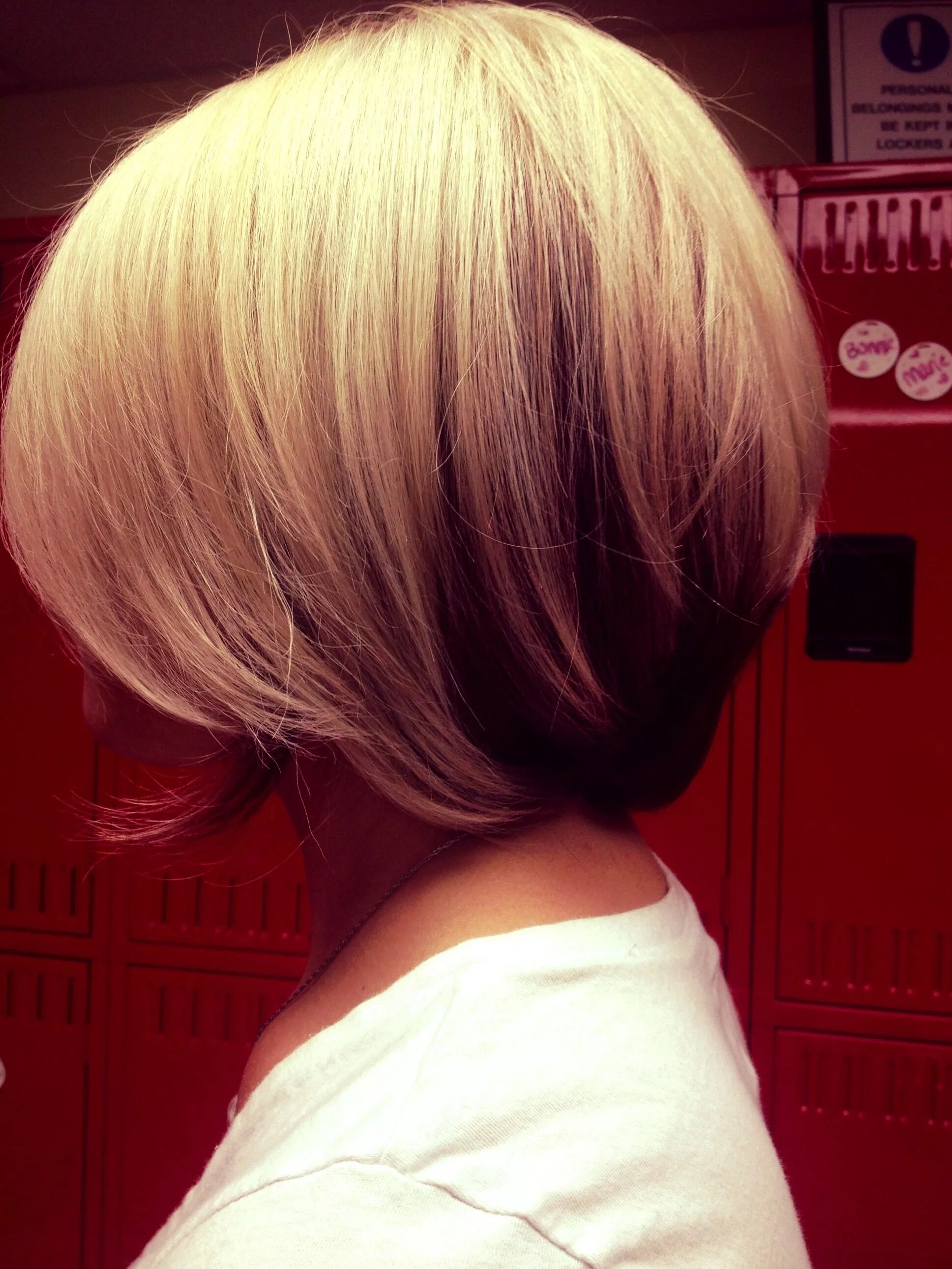 Каре база фото Inspirational photo by Marcia Radcliffe. #graduatedbob #twotonecolor #blondeandr