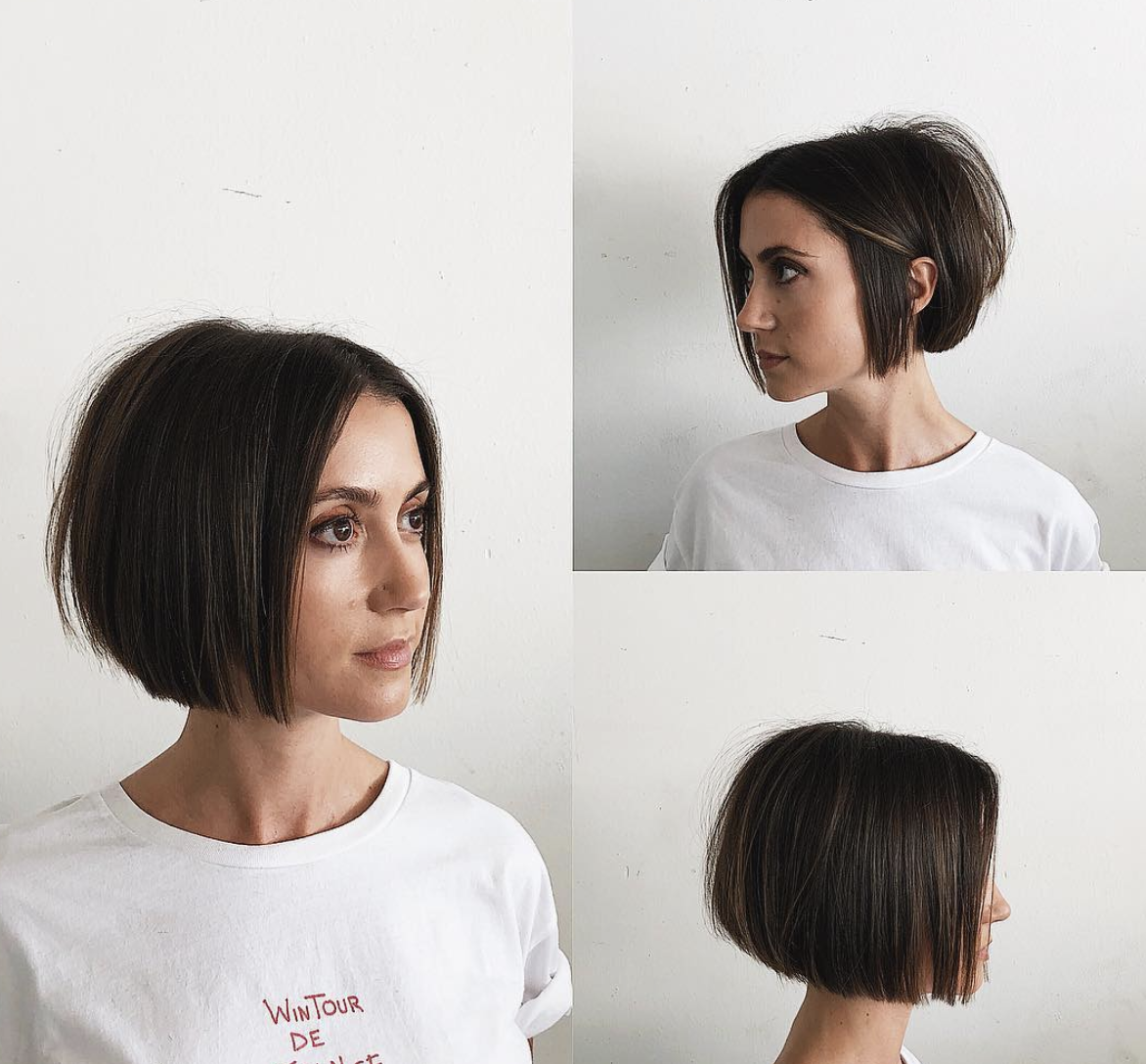 Каре без стрижки из длинных Short bob Short hair styles, Short bob hairstyles, Short hair cuts