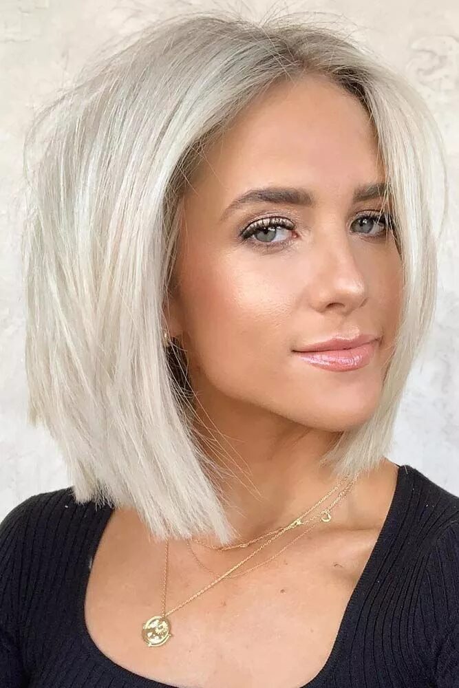 Каре блонд фото Platinum Blonde Hair Colors Best Ideas for 2024 Platinum blonde hair color, Thic