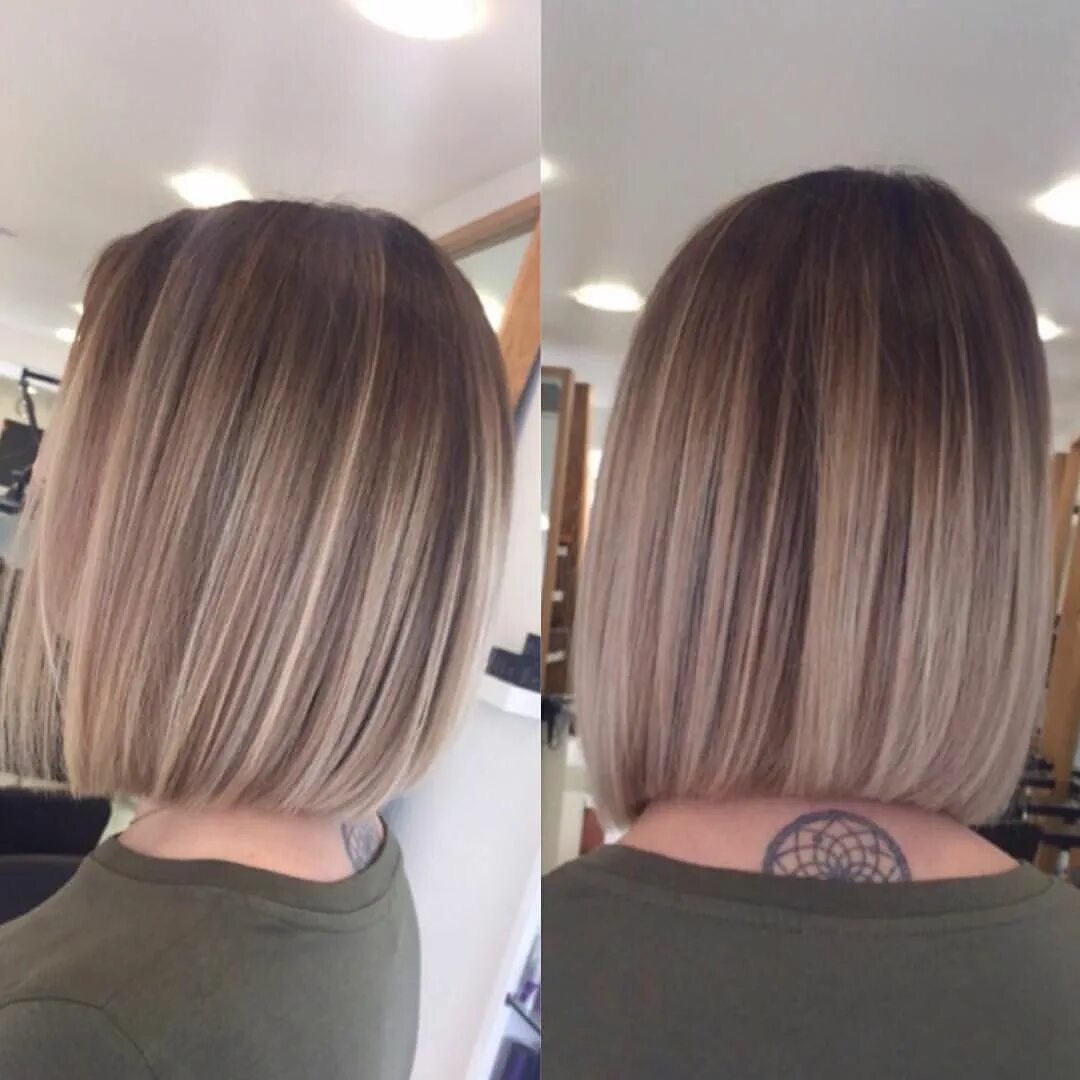 Каре боб балаяж фото Kh Hair Long Eaton on Instagram: "☺ Bobs & Balayage ☺ blended by @victoria91x #h