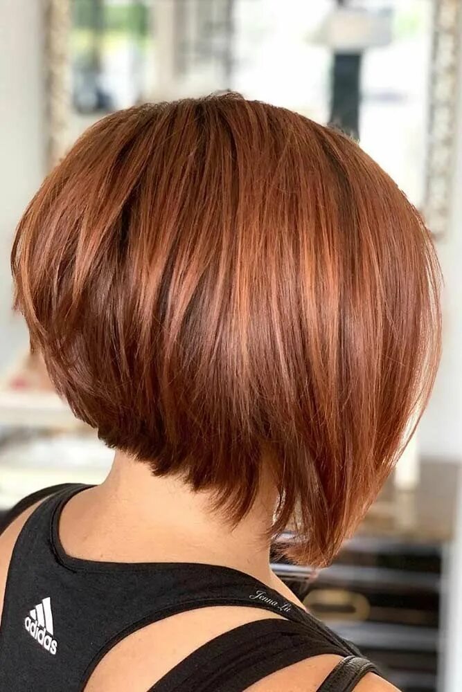 Каре бокс фото 100 Amazing Layered Bob Haircuts: Modern And Stylish Stacked bob haircut, Stacke