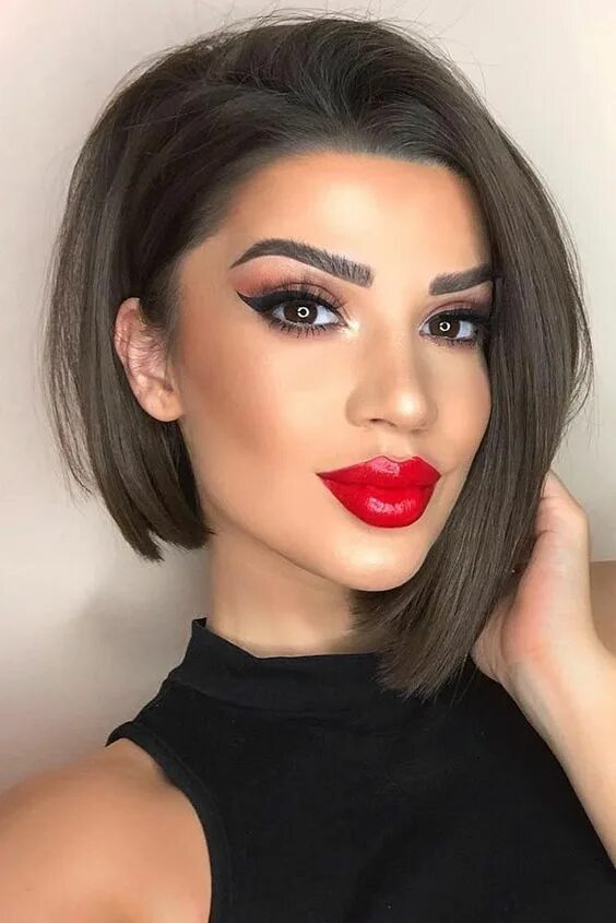 Каре брюнетка макияж 30+STYLISH BOB HAIRCUT SOLUTIONS AND FASHION TIPS 2019 - Style2 T Asymmetrical b