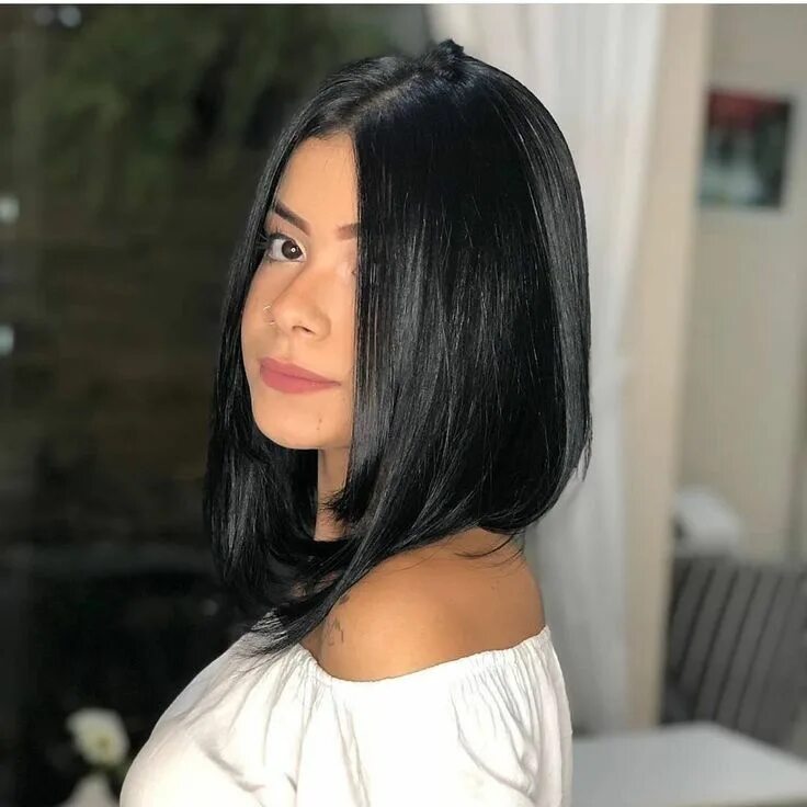 Каре черные волосы фото Pin by Mariana Nogueira on Penteado cabelo curto Hair looks, Short hair styles, 
