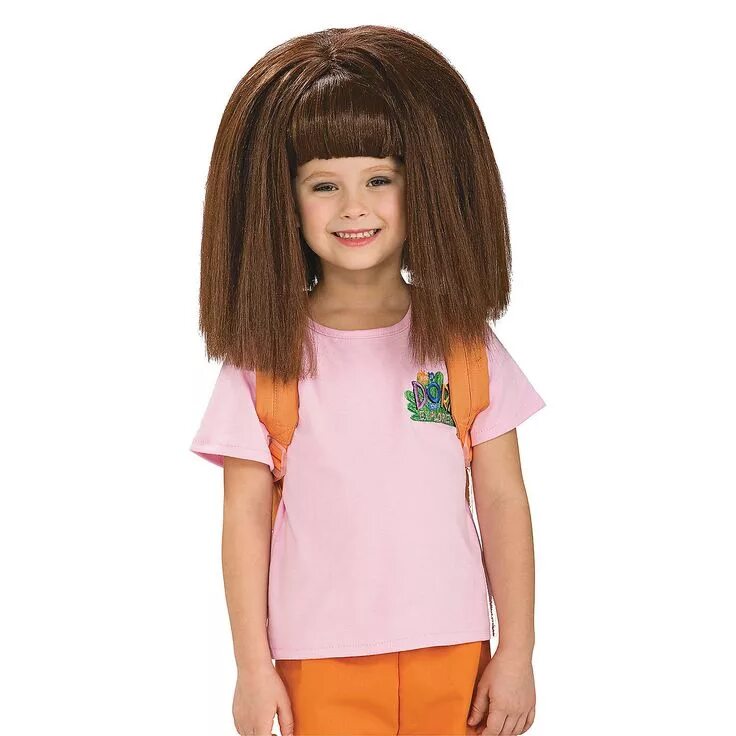 Каре девочке 9 лет фото Dora Wig Peinados para chicas, Caras de memes, Pelucas