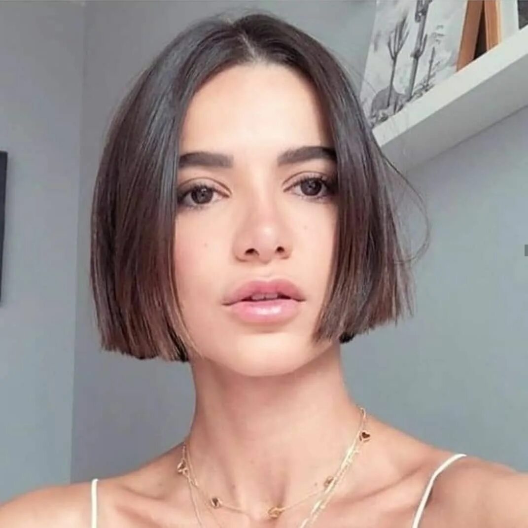 Каре до подбородка фото @the_bob_haircut on Instagram: "Sempre bella @manugavassi beautiful bob! #bluntb