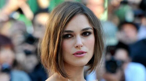 Каре до подбородка фото Celebrity Hairstyle: The Bob Oval face hairstyles, Square face hairstyles, Long 