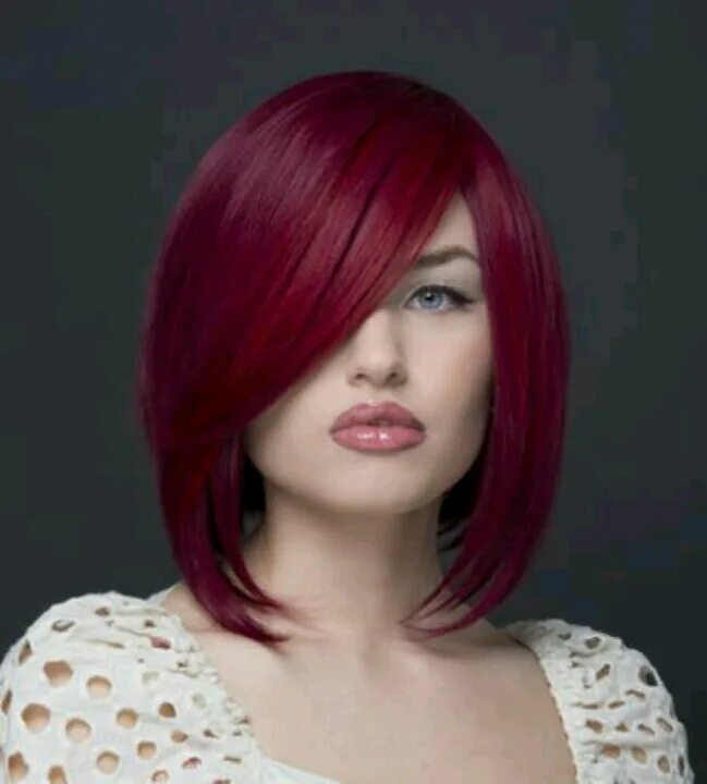 Каре красные волосы фото Pin by Leigh Taylor on Hair Red hair color, Magenta red hair, Raspberry hair