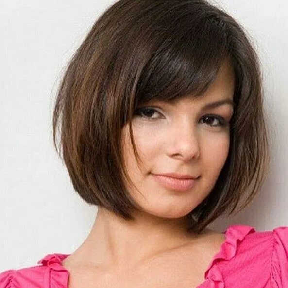 Каре круглое на средние волосы фото thehairstyler.co Short hair cuts for round faces, Short hair styles for round fa