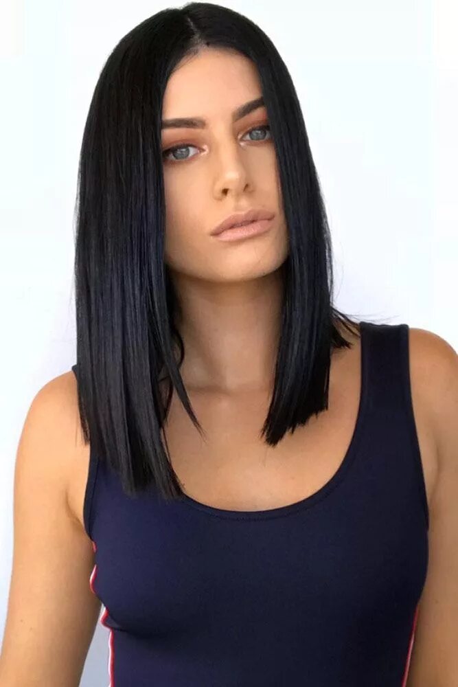 Каре на длинные волосы фото Pin en cabello