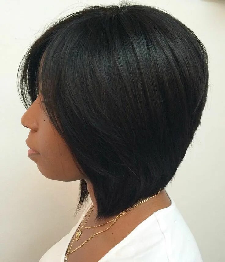 Каре на ножке фото с челкой удлиненное 60 Showiest Bob Haircuts for Black Women ท ร ง ผ ม