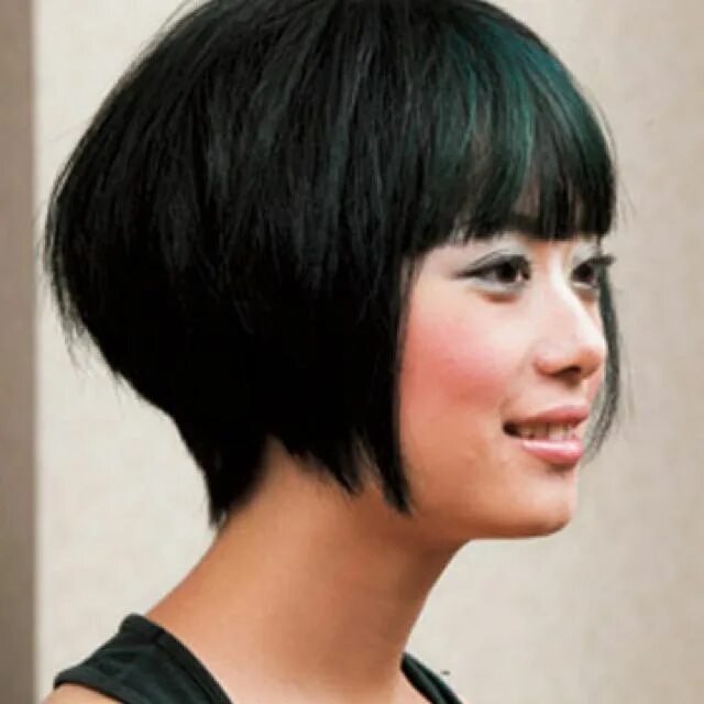 Каре на ножке с челкой фото Pin on Wear my inspirations Asian hair, Bob hairstyles, Hair styles 2014