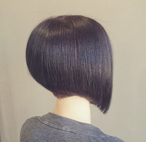 Каре на ножке удлинение фото вид 40 Chic Angled Bob Haircuts - The Right Hairstyles Short bob hairstyles, Angled 