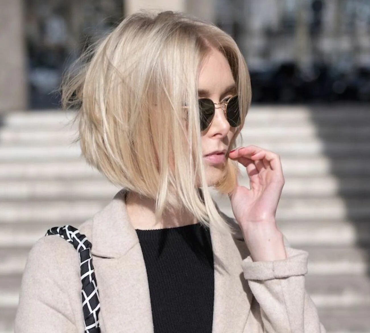 Каре на средние волосы фото Pin on Cabelo*Hair Blonde bob hairstyles, Hairstyle look, Haircuts for fine hair