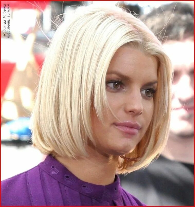 Каре на средние волосы фото Jessica Simpson Hairstyles - Best Easy Hairstyles Jessica simpson hair, Cute hai