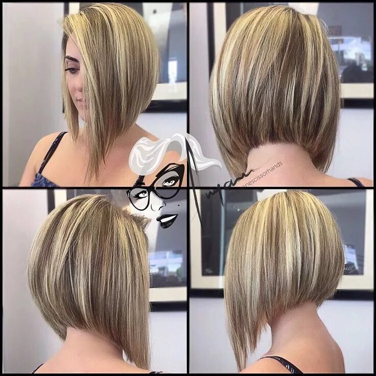 Каре на удлинение фото сзади Asymmetrical bob haircut Asymmetrical bob haircuts, Edgy short hair, Aline hairc