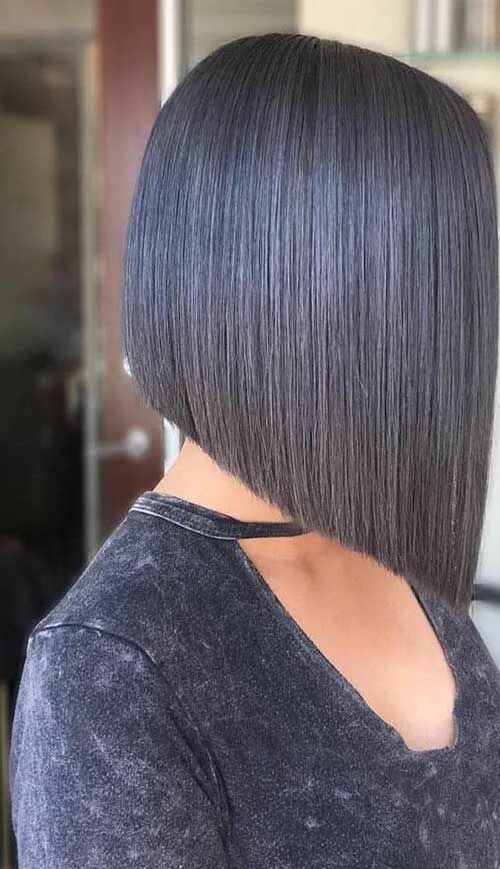 Каре на удлинение фото сзади 60 Best Short Angled Bob Hairstyles 2019 Bob-Hairstyle.Com Style de cheveux cour