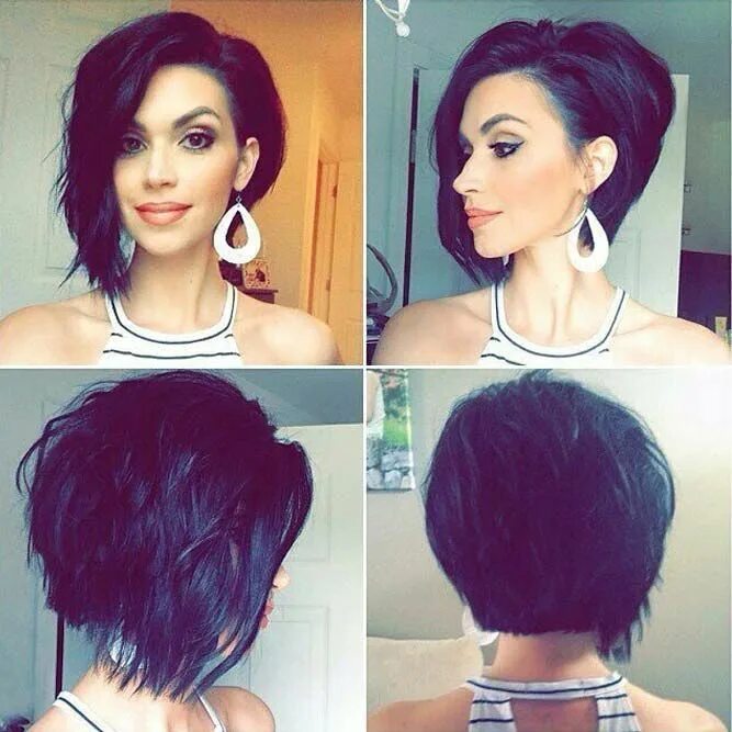 Каре на удлинение сделать прическу 105 Hottest Short Haircuts For Women In 2024 Hairstyles haircuts, Asymmetrical b