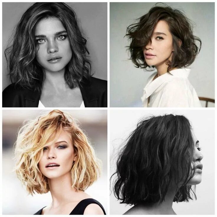 Каре на волнистые волосы фото Les carrés : coupes phares de l'automne-hiver Coiffure, Coiffure femme, Carré ch