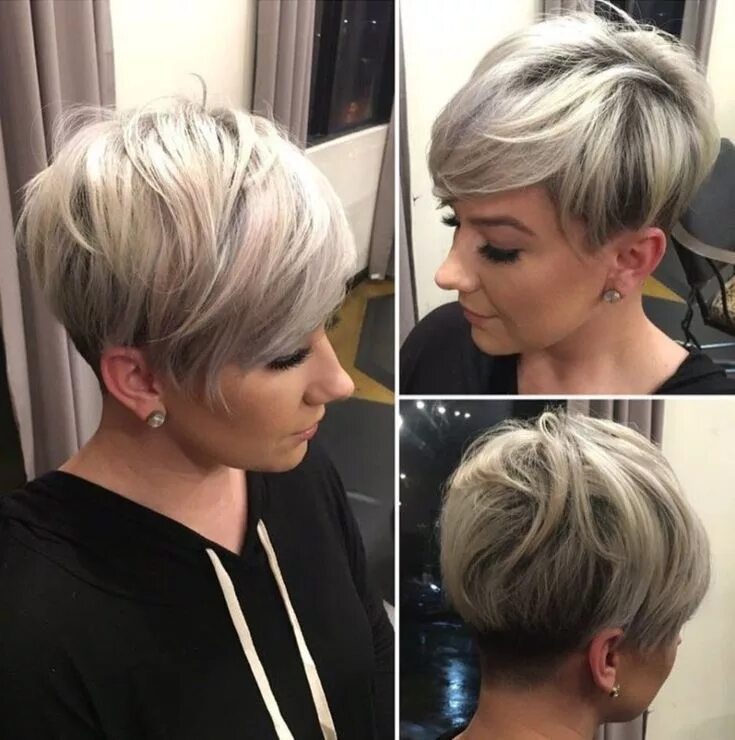 Каре пикси фото Sassy Undercut Pixie with Bangs Short hair styles, Haircuts for fine hair, Short