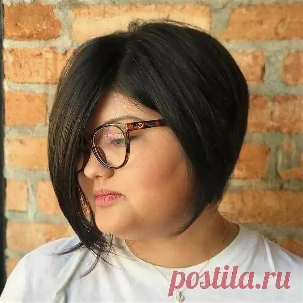 Каре полным девушкам фото Прически и стрижки Hairstyles for fat faces, Short hair styles for round faces, 