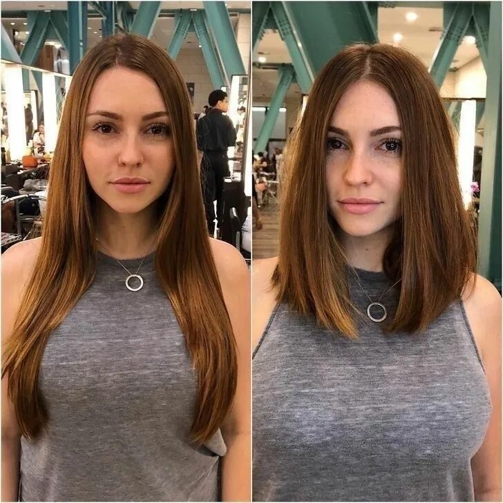 Каре после длинных волос фото Cortes de cabelo da moda para 2018 Cortes feminino modernos - Solteiras Noivas C