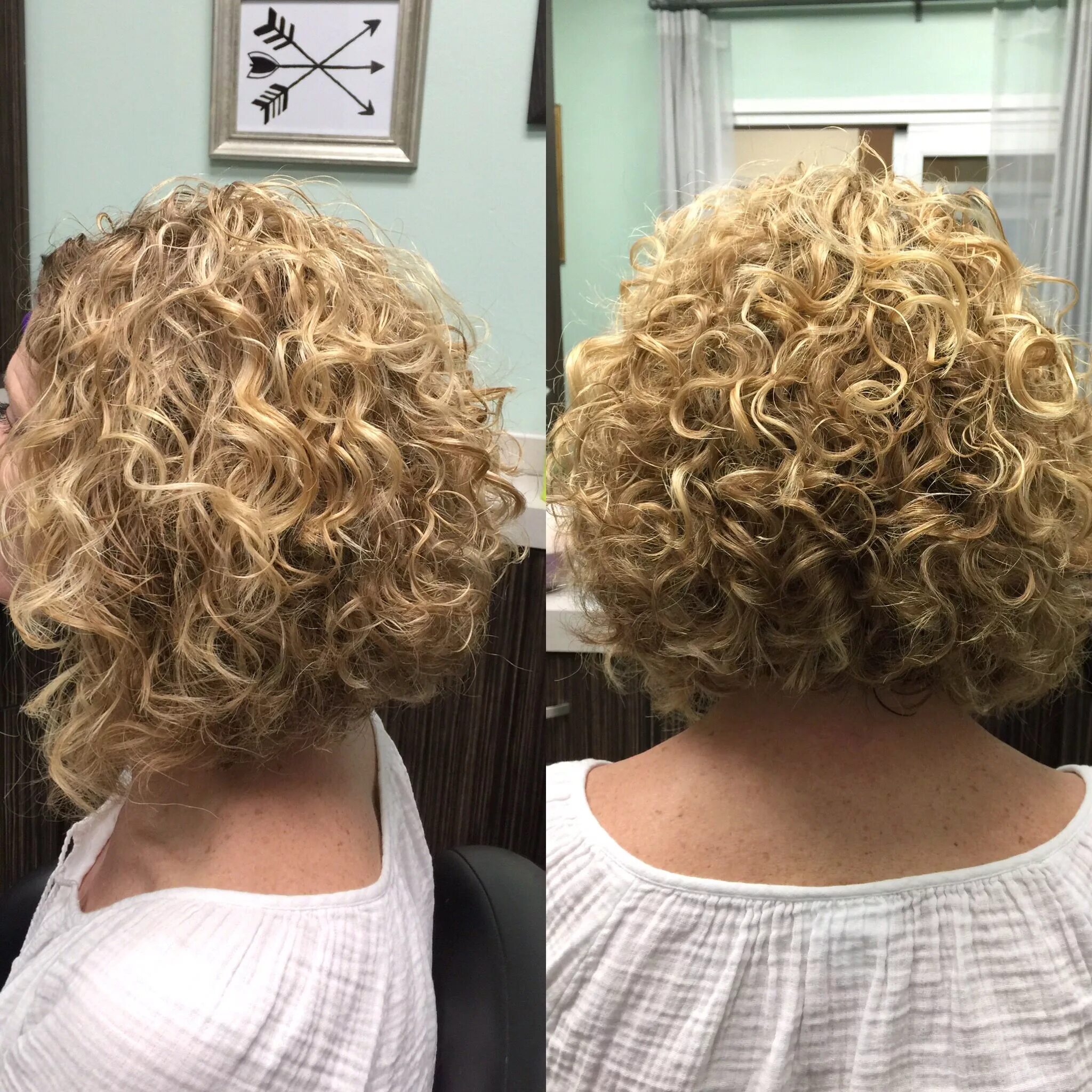 Каре после химической завивки фото Curly Aline haircut, short curly hair, Deva Curl, Deva cut Haircuts for curly ha