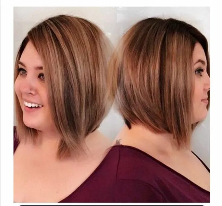 Каре прическа фото полное Cute hair bob for round face Cabelo para gordinhas, Cabelo, Cabelo curto