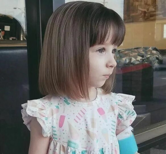 Каре с челкой девочке фото Pin on kids hairstyle