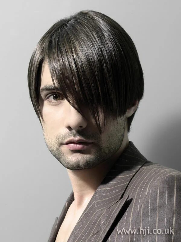 Каре с челкой мужская стрижка 2006 men's fringe hairstyle