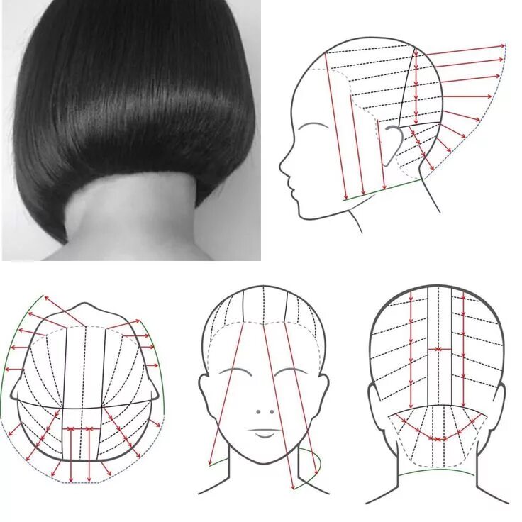 Каре с челкой стрижка техника Pin by roland porter on Bob hairstyles Hair cutting techniques, Hair techniques,