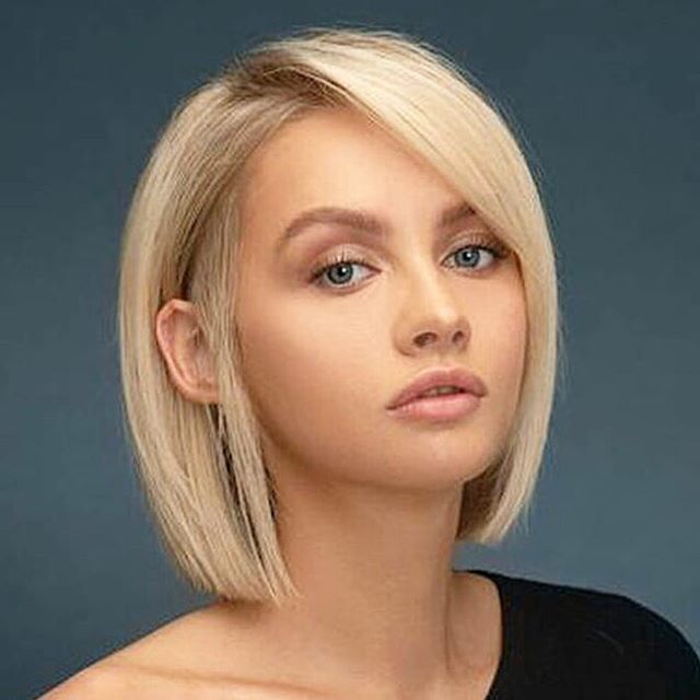 Каре с косой челкой 2024 фото Pin on Coupes de cheveux